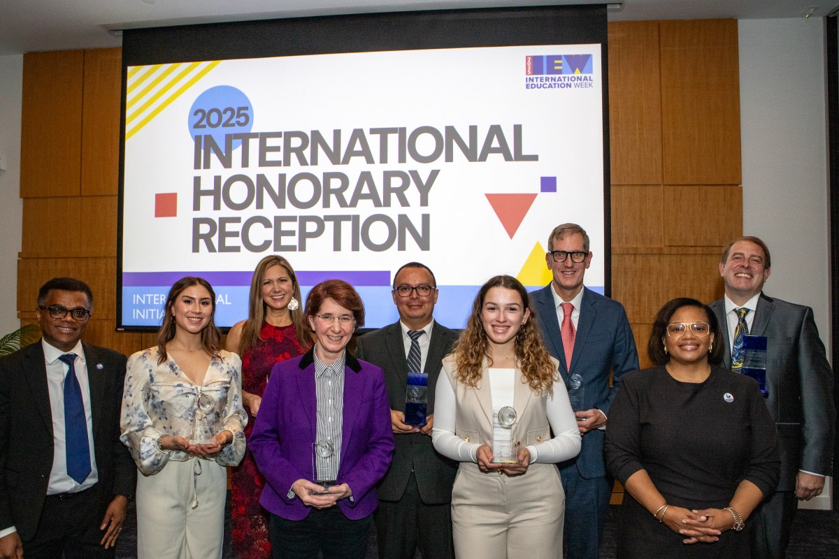 Awardees at Georgia State University's International Honoree Reception